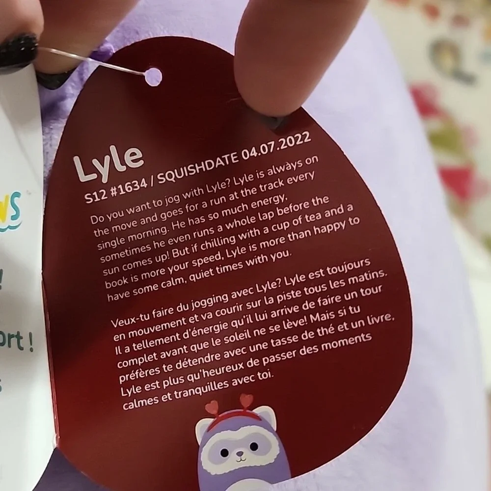 Squishmallows‎ Lyle the Ferret 2023 Valentines Rare new!!!